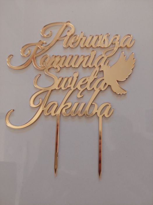 Topper na tort komunijny