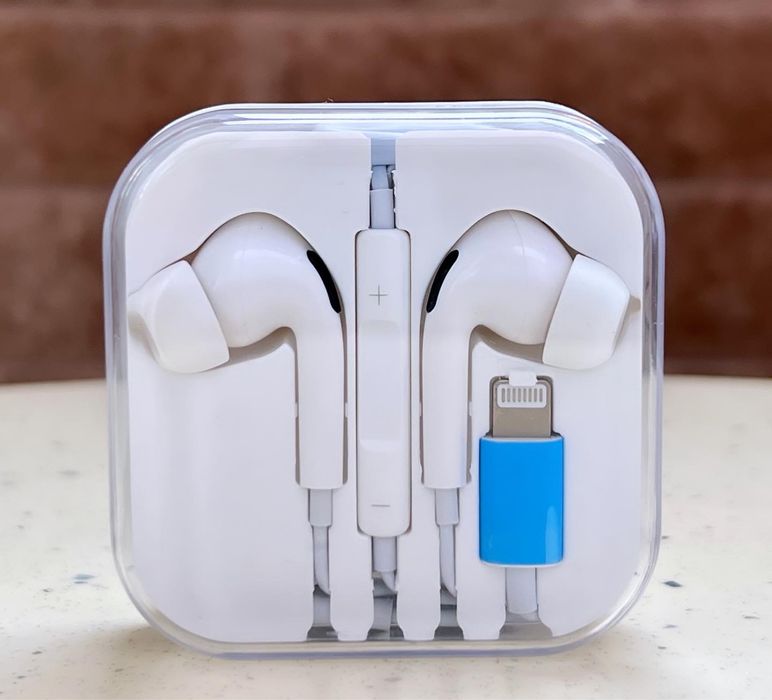 Наушники вакуумные Lightning EarPods Bluetooth iPhone, iPad