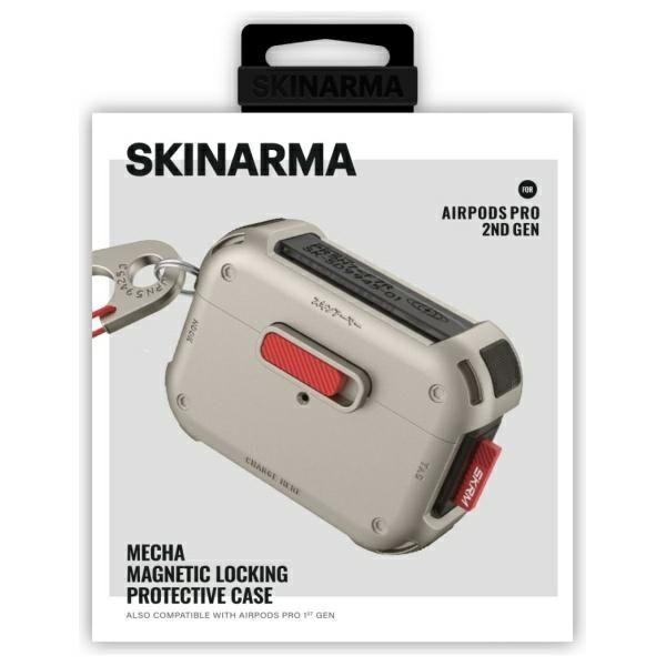 Skinarma etui Mecha AirPods Pro 2        titanium