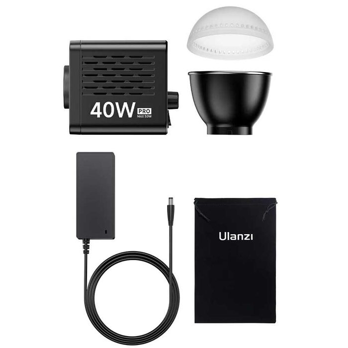 Ulanzi L023 40W Pro + блок живлення – професійне світло для зйомки