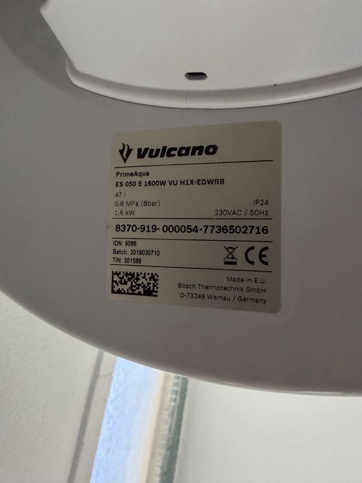Termoacumulador Vulcano 50lt