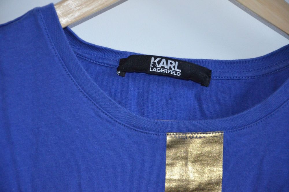 t-shirt damski  Karl Lagerfeld r. S niebieski