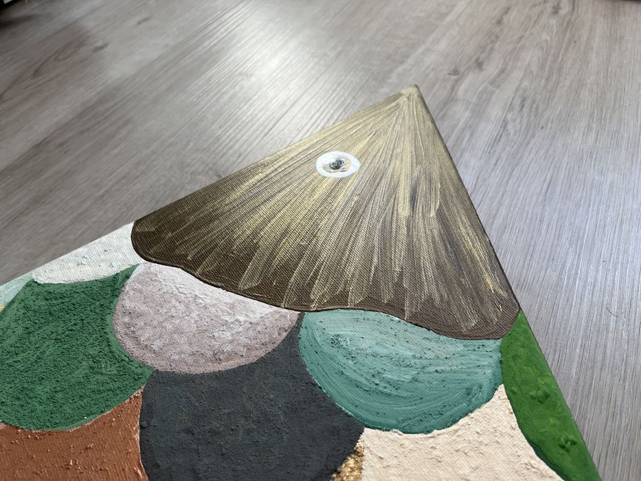 Quadro peixe pintura acrilica