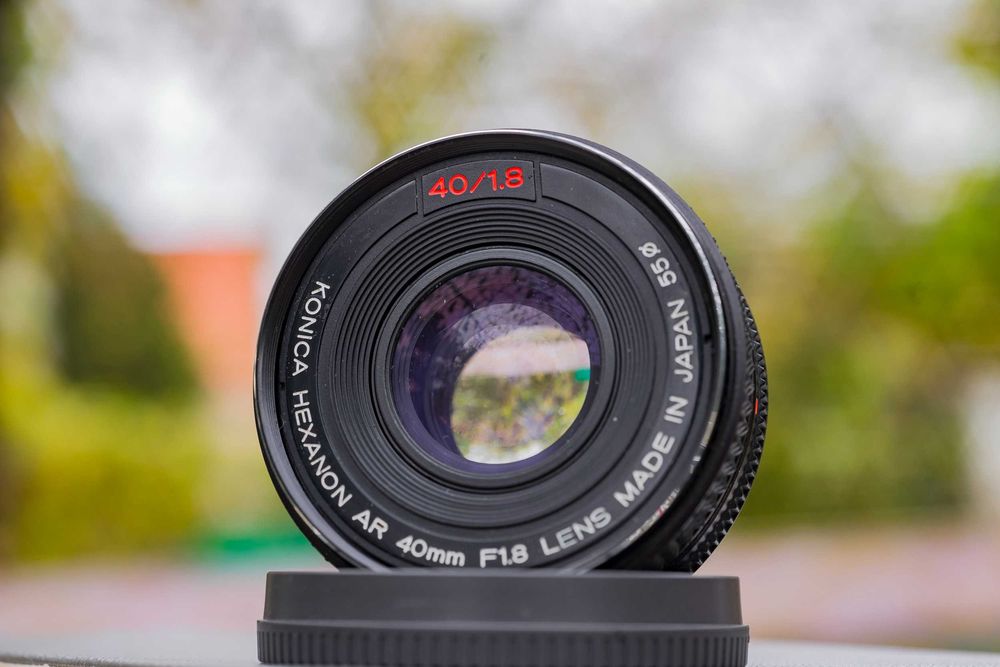Konica AR Hexanon 40mm f1.8 obiektyw Sony E NEX