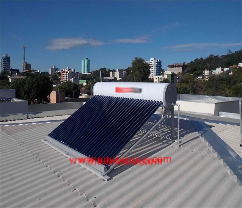 Painel Solar Termossifão 300L em INOX com 30 Tubos Vácuo