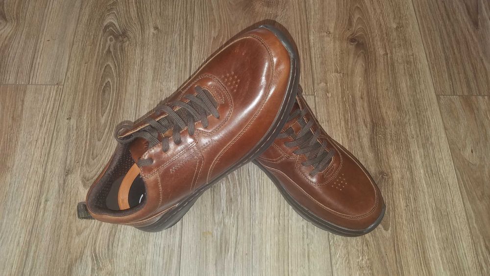 Buty CLARKS Pro Lace 42/43 27.5cm Skórzane półbuty solidne powystawowe