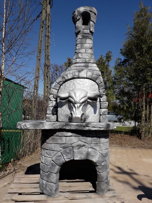 grill ogrodowy betonowy , kominek