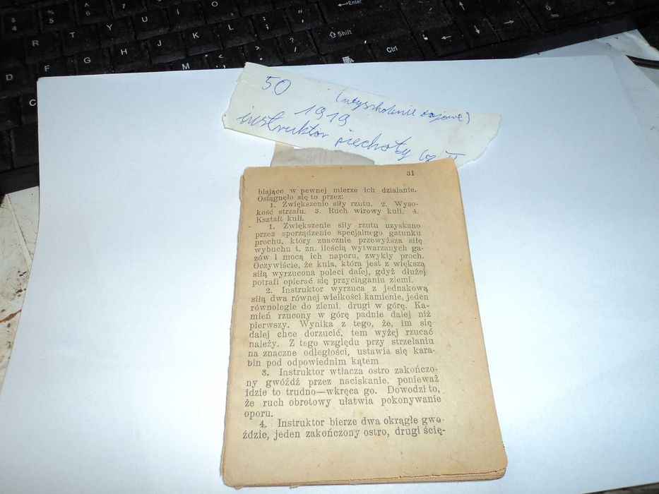 Instruktor piechoty część 2 wyszkolenie bojowe [ 1919r. oryginał ]