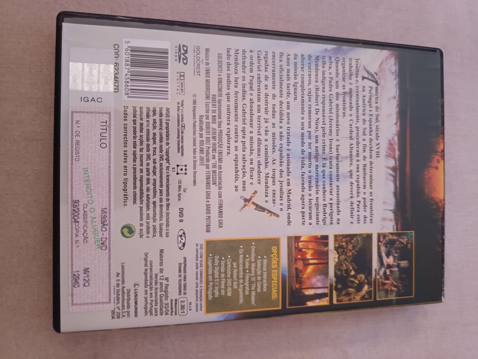 DVD a missão.      .