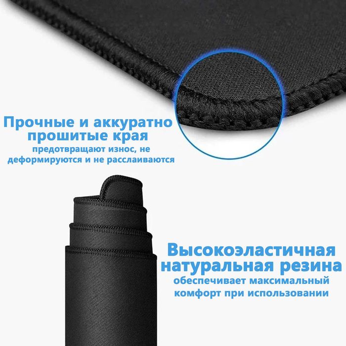 Игровой коврик XXL 40×90см | Premium качество | Водостойкий | Прошитый край (Разные дизайны)