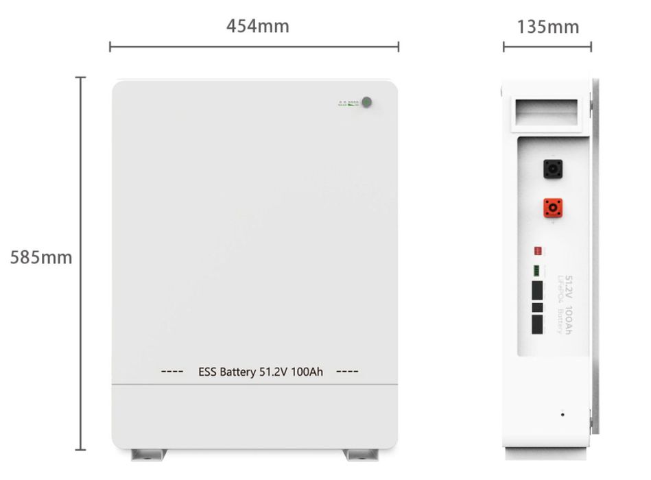 Armazenamento de energia LV DAH Solar 5.12 kWh DH-A05