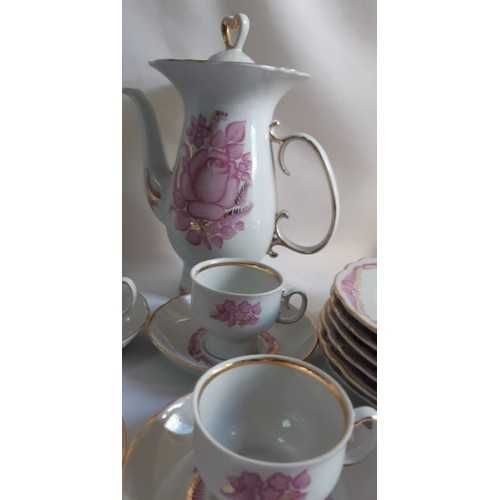 Сервиз фарфор кофейный десертный 20 предметов Полонное