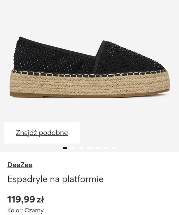 Buty espadryle czarne