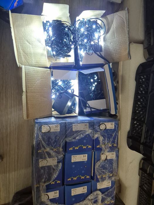 Lampki choinkowe 100 led 2 komplety