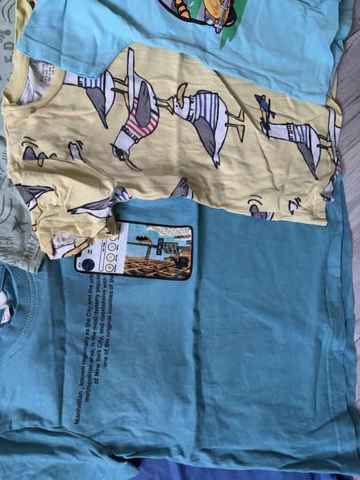 Zestaw 8+2 koszulki tshirty r 110 Cocodrillo bawełna