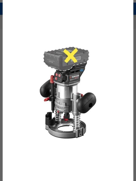 Fresadora multifuncional recarregável 20V parkside performance