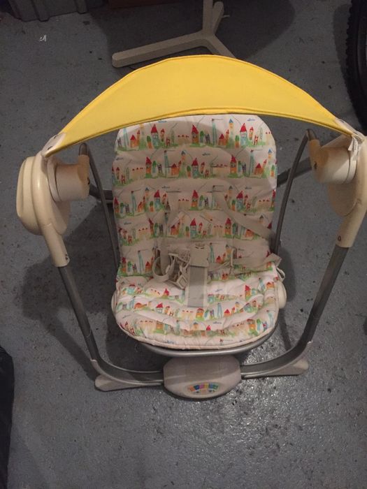 cadeira da papa, banheira, parque