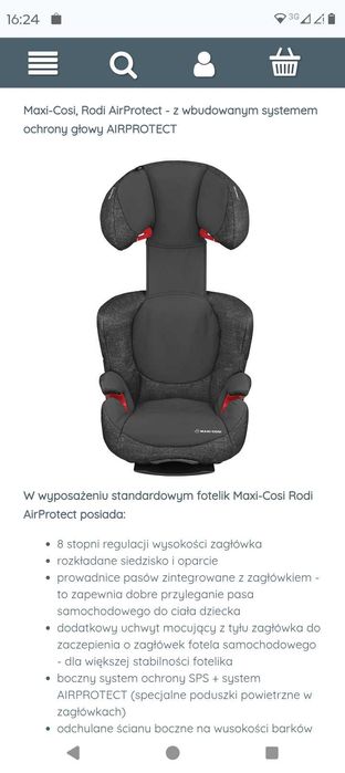 Fotelik samochodowy Maxi Cosi Rodi AirProtect