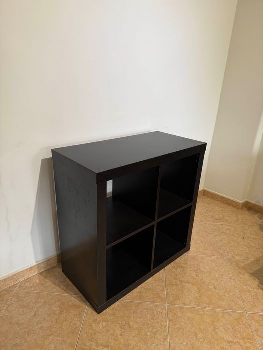 Estante KALLAX Ikea Preto-Castanho