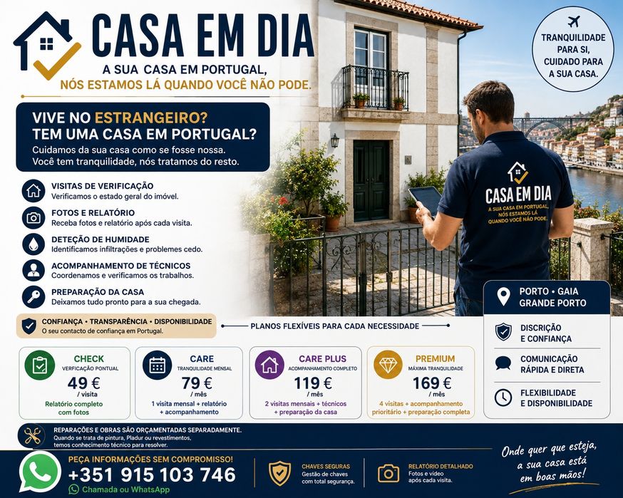 Gestão e Supervisão de Imóveis para Proprietários no Estrangeiro