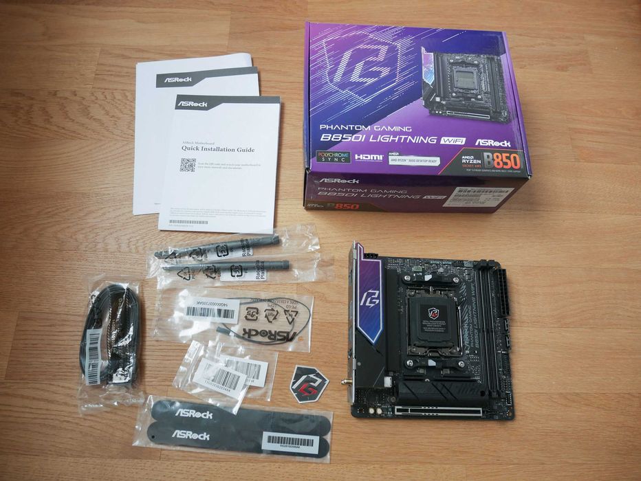 Płyta ASROCK B850I Lightning WiFi - mini-ITX, AM5, komplet, gwarancja!!