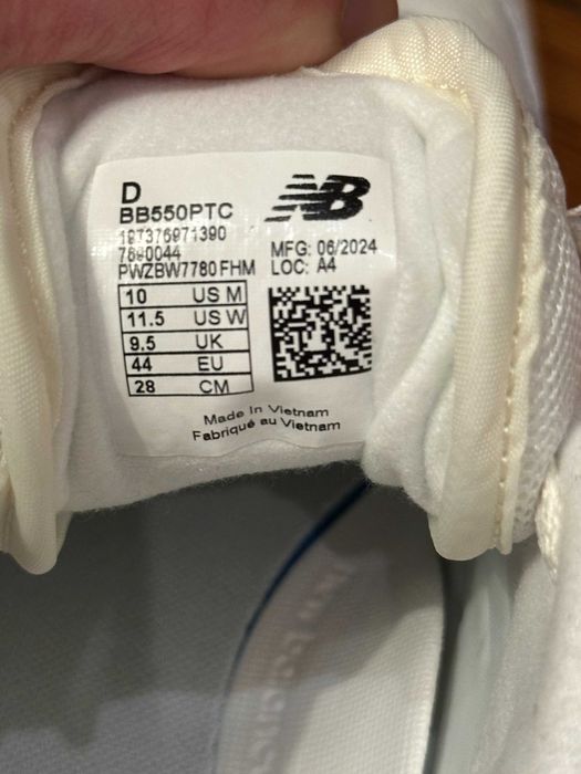 New Balance 550 Sneakers, 44 EU, As New
