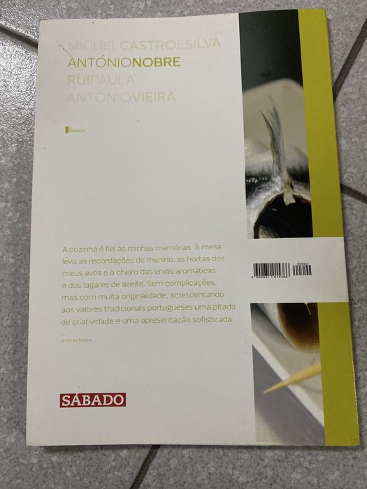 Livro OS MENUS DO CHEF de António Nobre