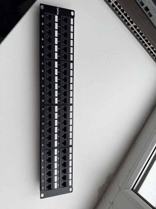 Патч-панель 48 портів CAT5e (rack 19)