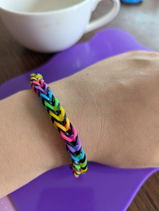 Bransoletka z gumek - handmade