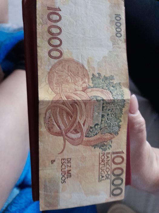 Nota de 10000 escudos de 1989- Professor Egaz Moniz