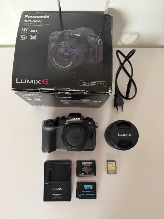 Panasonic LUMIX DMC-G80M + 12-60mm Czarny + gratis 2 bateria i SD 64GB