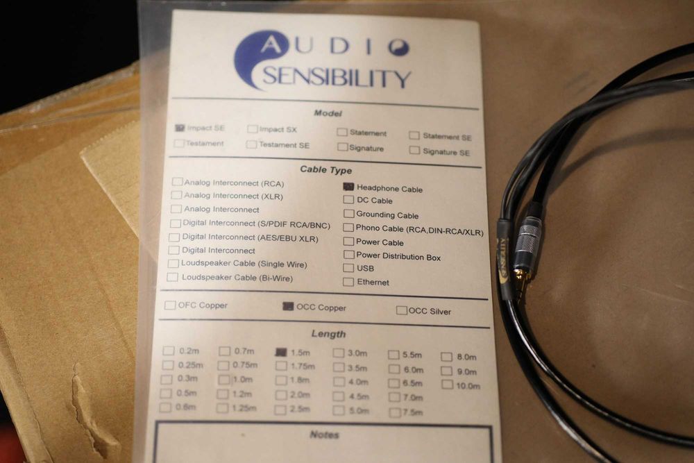 Kabel słuchawkowy Audio Sensibility do Sony MDR-Z1R i innych