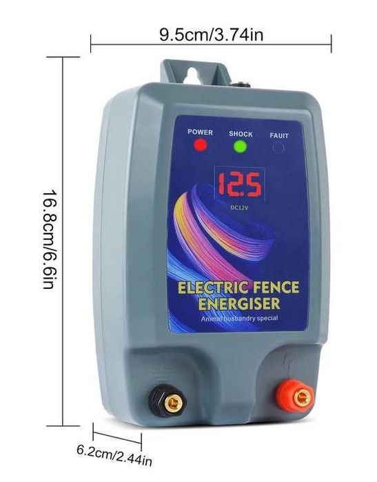 Cerca Elétrica 12Kv para Animais 15km 12VDC ou 220VAC