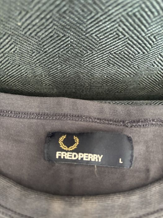 Fred perry лонгслів кофта біг лого