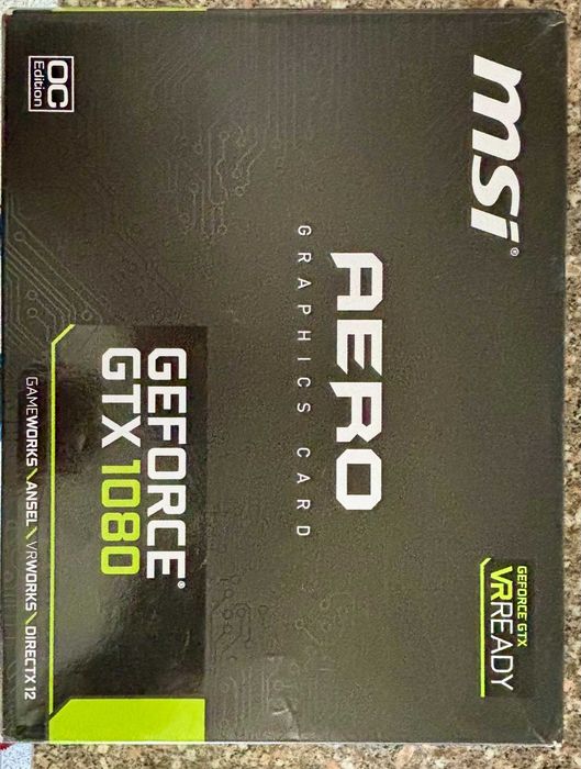 Placa Gráfica MSI Geforce GTX 1080 8G AERO
