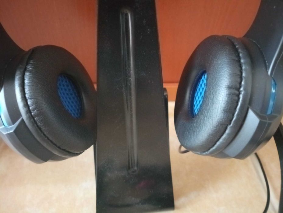 Auscultador Phones Gaming PC e Suporte