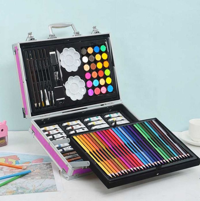 Duży 145w1 Zestaw Do Malowania Artystyczny Dla Dzieci Walizka Prezent
