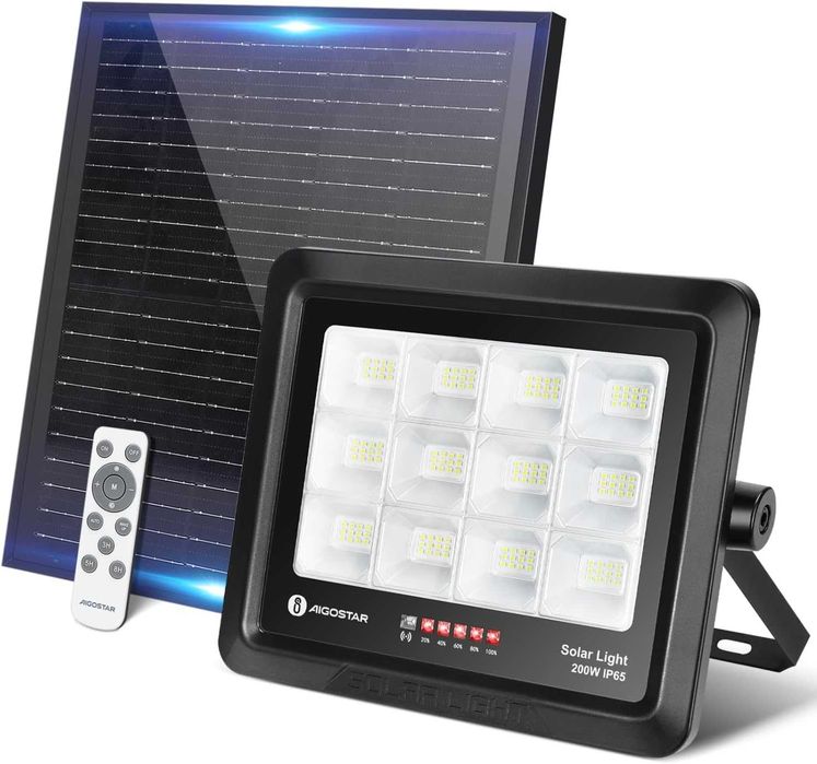 Holofote Projetor Luz Led Solar 200W a prova de agua IP65