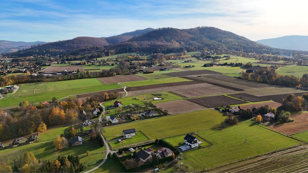 Piekna widokowa działka budowlana - 1029 m2 Górki Wielkie