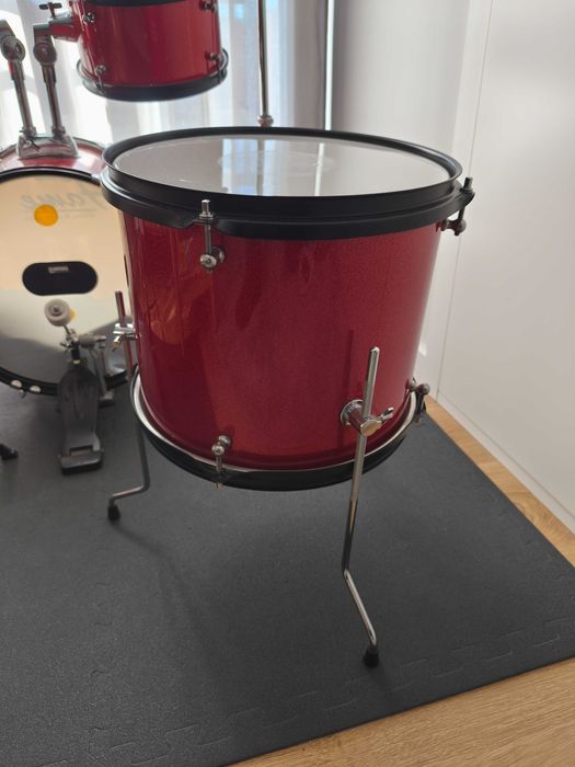 BATERIA Junior - Fame JBJ1049A "Elias" Junior 5-Piece Drum Kit (Red)