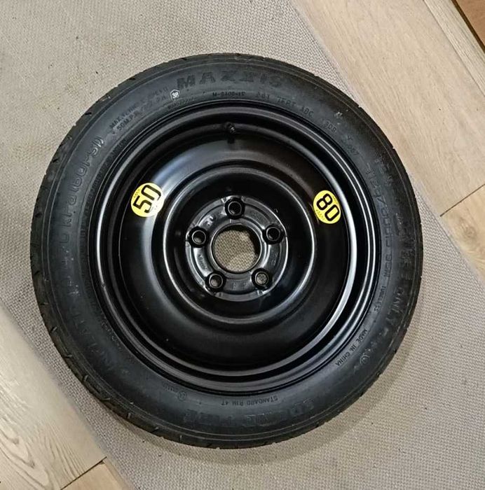Roda pneu suplente 125/80R15 - Hyundai, Kia, Mitsubishi, Mazda