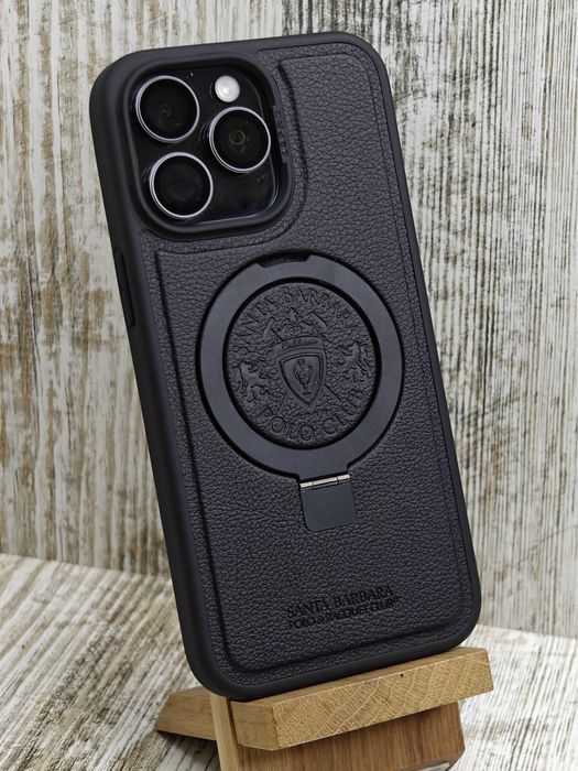 Чехол кожаный Polo Primo MagSafe на iPhone 16 Pro/ 15 Pro Max. Чохол