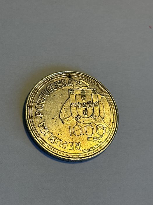 Moeda de Prata de 1000 Escudos — Tratado de Tordesilhas — 1994