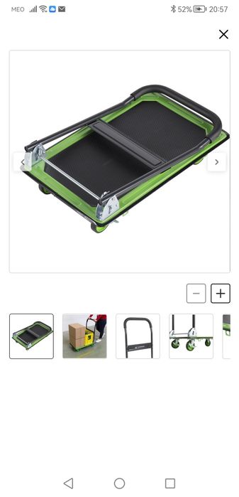 Carro de transporte plataforma 150KG