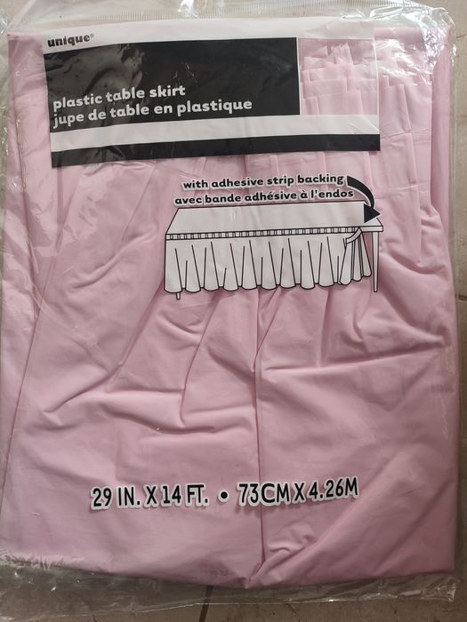 Saia plástica mesa - festas