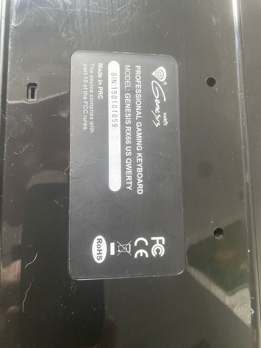 Klawiatura genesise rx66 us qwerty