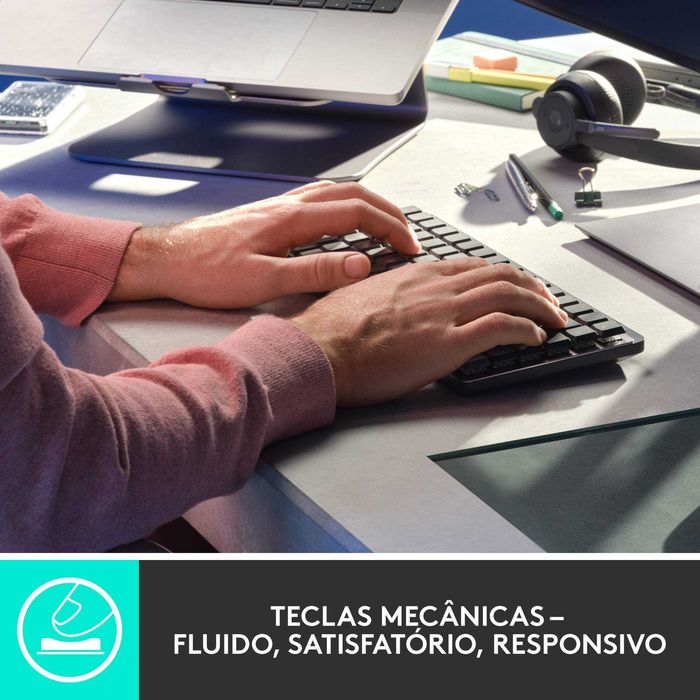Teclado LOGITECH MX Mechanical Mini - como novo