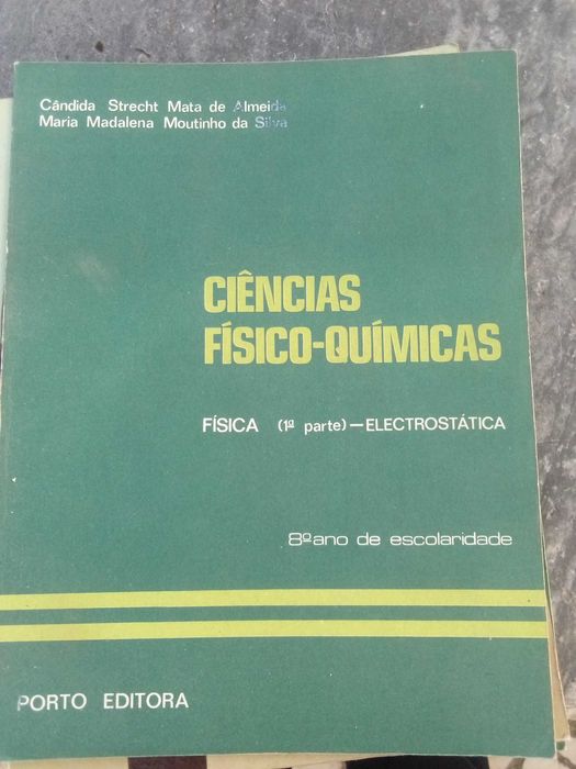 livros escolares de física e química