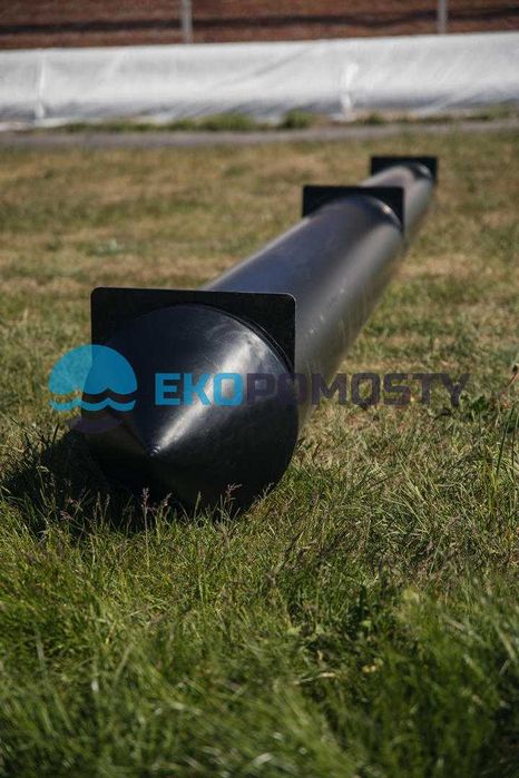 Pływak rurowy PE-HD 400mm - 6m, pomost pływający, platforma pływająca