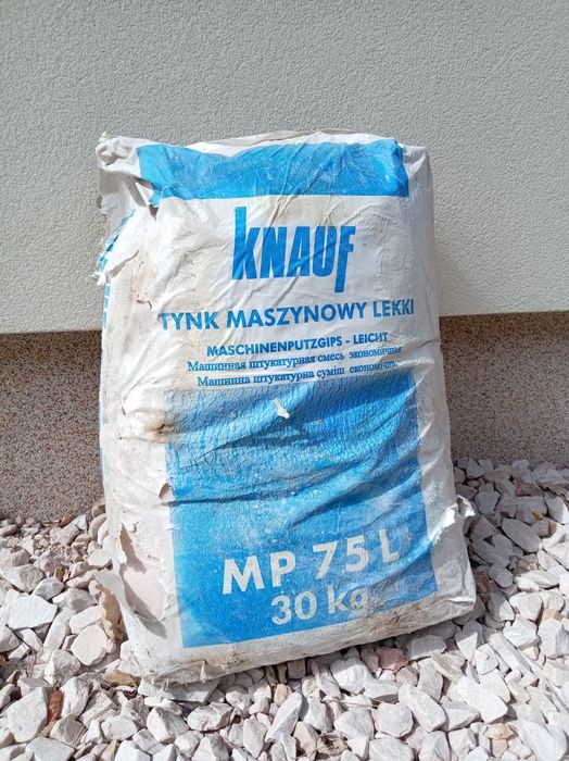 Tynk Gipsowy Maszynowy Knauf MP 75 L Przeterminowany Sypki 4,5 worka